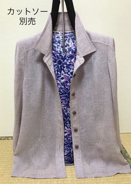 [新品] 激安・在庫処分　LLサイズ　レディースジャケット　ミセスジャケット　婦人ソアロンジャケット　高級素材　ピンク色