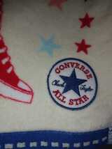 新品(毛羽立ちあり) CONVERSE　ALL STAR カワイイバスタオル１枚　約60×120cm　綿100% 中国製　丸眞　※ゆうパケット発送は同梱不可！_画像2