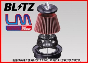 ブリッツ SUSパワーLM エアクリーナー 交換フィルター(レッド) E3/E4コア用　55999