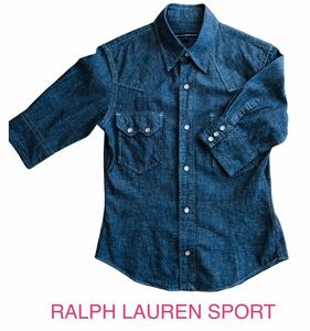 ラルフローレン スポーツ デニム シャツ レディース Sサイズ 160㎝ 女の子 RALPH LAUREN SPORT サイズ7