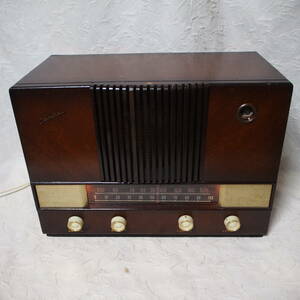  electric culture thing restoration * service being completed working properly goods!! Manufacturers unknown medium sized vacuum tube radio 