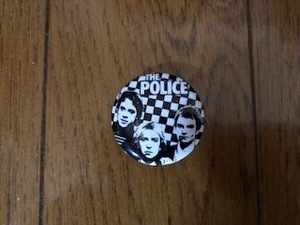 The Police / ザ・ポリス『Checkerboard Photo 1.25 inch Button』缶バッジ / バッチ【未使用】公式グッズ / Sting / スティング