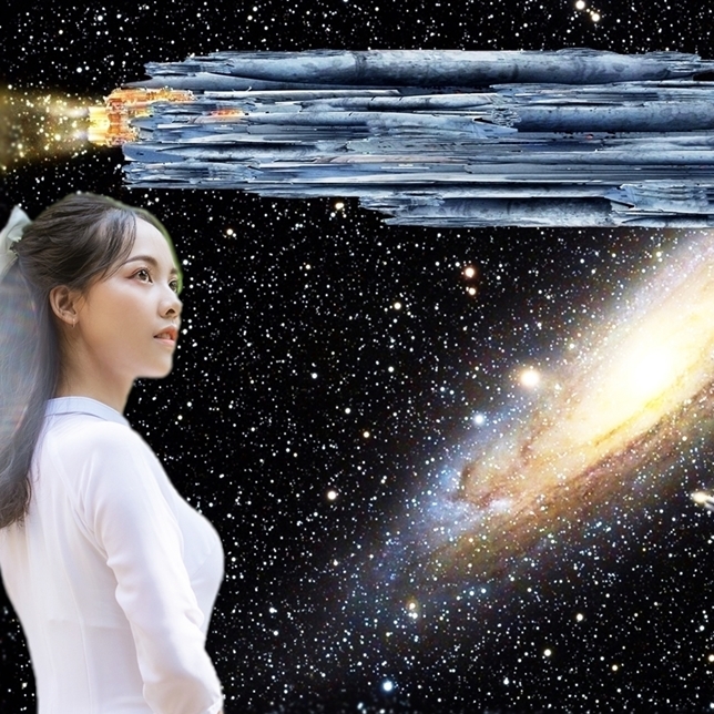 jb435 women's painting galactic war A4 print art modern art pretty girl fantasy space fighter space battleship space carrier beauty painting beautiful woman painting beautiful girl painting girl painting, Artwork, Painting, Portraits