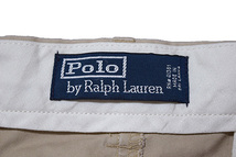 【W32】 90s ポロ バイ ラルフローレン ハーフパンツ ショーツ ハーフチノ Polo by Ralph Lauren W32程度 古着 半ズボン CE0648_画像4