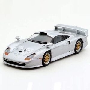新品 送料無料 未開封 1/64 京商オリジナル ポルシェ911GT1 1997/シルバー 完成品 ミニカー 模型
