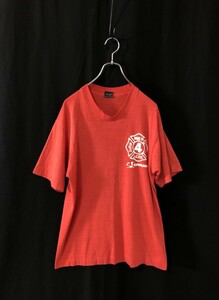 USA製◆90s ヴィンテージ【消防署×ROADRUNNER】SCREEN STARS BEST 半袖Tシャツ L