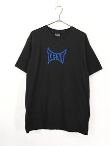 古着 90s USA製 TAPOUT 「Fighter?」 UFC Dana White 格闘技 グラフィック Tシャツ L 古着