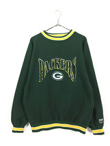 古着 90s NFL Green Bay Packers パッカーズ BIG 刺しゅう スウェット トレーナー M 古着_画像1