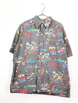 古着 90s Hawaii製 Reyn spooner バカンス 裏地使い アロハ ハワイアン シャツ XL 古着_画像1