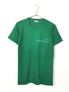 古着 60s Durack 「I AM A CREATIVE PLAYTHING」 ワンポイント ヴィンテージ Tシャツ M 古着