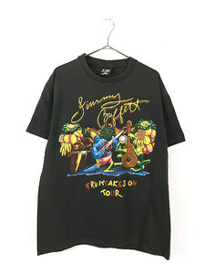 古着 90s USA製 Jimmy Buffett 「Fruitcakes」 ツアー クルー カントリー ミュージック Ｔシャツ XL 古着