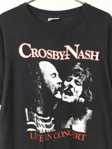 古着 80s USA製 Crosby Nash ツアー フォト フォーク ロック スーパー バンド Tシャツ XL 古着_画像2