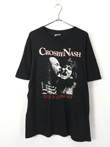 古着 80s USA製 Crosby Nash ツアー フォト フォーク ロック スーパー バンド Tシャツ XL 古着_画像1