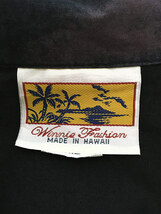 古着 90s Hawaii製 Tiki ティキ フラガール アート 開襟 アロハ ハワイアン シャツ XL 古着_画像6