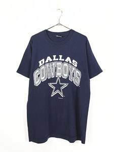 古着 90s USA製 NFL Dallas Cowboys カウボーイズ BIG プリント Tシャツ L 古着