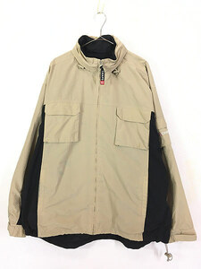 古着 90s CHAPS Ralph Lauren ロゴ 刺しゅう 2way ナイロン ジャケット XL 古着