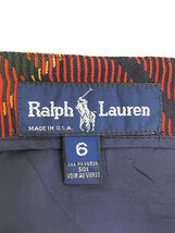 レディース 古着 90s USA製 Ralph Lauren トナカイ タータン チェック 巻き スカート ミニ丈 M位 古着_画像6