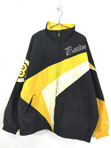 古着 90s NHL Boston Bruins 両面 2way パデット ナイロン ジャケット XL 古着