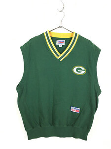 古着 Starter NFL GREEN BAY PACKERS パッカーズ スウェット ベスト M 古着