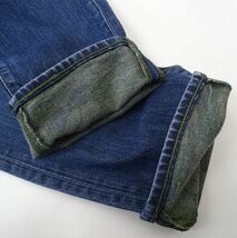 Levi's リーバイス 511 グリーンパッケージ スキニー デニムパンツ ジーンズ スリム ストレート 裏地カモ 迷彩 メンズ 希少 (W32) ●S-415_画像9