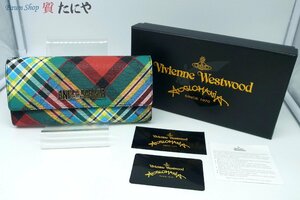 ★☆定形外郵便 送料無料 【ヴィヴィアンウエストウッド】VIVIENNE WESTWOOD 長財布 SHUKA TARTAN LONG WALLET グリーン 51060017☆★