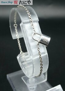 ** non-standard-sized mail free shipping [ Louis Vuitton ]Louis Vuitton bracele brass re silver lock itoAG 925 Q95450 **