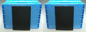 日本製です　10枚セット 折りたたみコンテナ 物流 　青系　水色　コンパクト　小さめ　岐阜プラスティック　RSBB12S　オリコン　箱　BOX