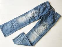 ★　美品　GUESS　ゲス　キッズ　ジーンズ　66cm　サイズ15　加工色　KIDS　JEANS　GUESS PREMIUM　DENIM　★_画像1