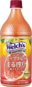 Welch's(ウェルチ) ピンクグレープフルーツ100 800g×8本 ペットボトル ケース 纏め買い まとめ買い