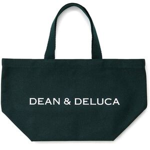 DEAN&DELUCA ディーン&デルーカ レディース トートバッグ Lサイズ 大容量 帆布 グリーン