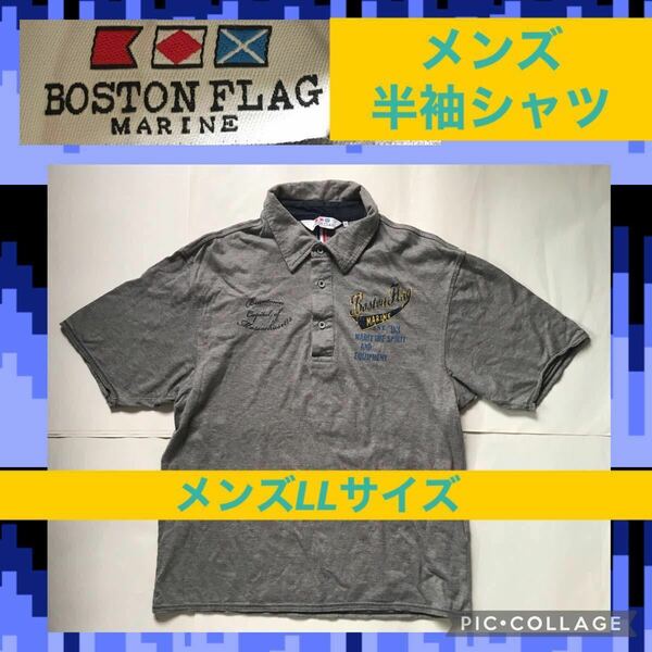 BOSTON FLAG MARINE メンズ シャツ トップス ポロシャツ ゴルフ プルオーバー 半袖 GOLF 襟付き 開襟