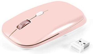 ワイヤレスマウス、超薄型マウス 無線マウス 低噪音 携帯便利