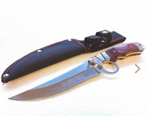 コロンビアナイフ A10 高品質シースナイフ 3Cr13 大型サムホール 堅牢なフルタング構造 アウトドア・シースナイフ