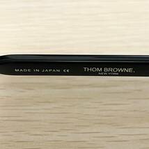 1円スタート 正規品 新品 THOM BROWNE トムブラウン ウェリントン メガネ TB-410 TBX410-52-01AF 日本製 伊達眼鏡 黒 ニューヨーク 本物_画像7