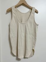 ＜6(ROKU)＞RIB TANK TOP/タンクトップ リブタンク　オフホワイト　オートミール　2264_画像5