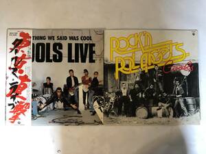 20612S 帯付12inch LP★クールス 2点セット★COOLS LIVE/ROCK'N ROLL ANGELS★SKA-159/SKA-149