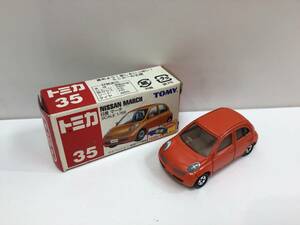 7632■　tomica トミカ 赤箱 35 NISSAN 日産 マーチ MARCH トミー ミニカー 箱有