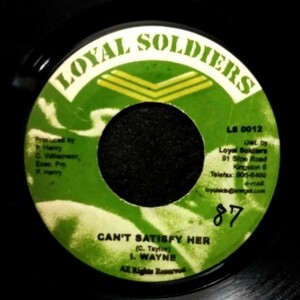 EPレコード　I WAYNE / CAN'T SATISFY HER (FATHER JUNGLE ROCK)