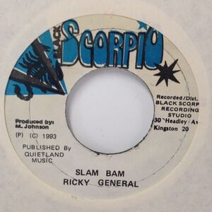 EPレコード　RICKY GENERAL / SLAM BAM (THREE BLIND MICE)