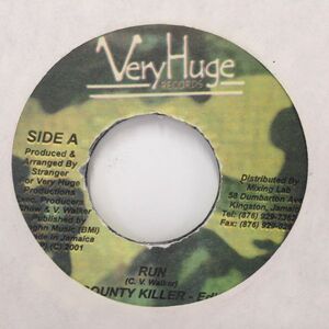 EPレコード　BOUNTY KILLER / RUN (CRYSTAL WATER)