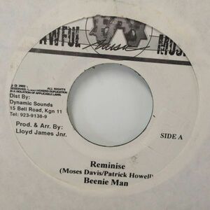 EPレコード　BEENIE MAN / REMINISE (G STRING)
