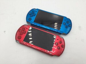 ♪▲【SONY ソニー】PSP PlaystationPortable 2台セット PSP-3000 まとめ売り 0627 7