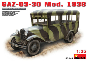 ■ ミニアート 【希少】 1/35 GAZ-03-30 軍用バス Mod.1938 ドイツ軍捕獲 第79歩兵師団 ウクライナ 1941