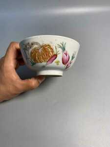 旧家蔵出 陶磁器 中国美術 唐物 花入 古玩 骨董品 煎茶道具 景徳鎮製 在銘 時代 湯呑 