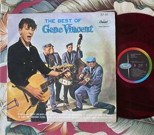 ジーン・ヴィンセント 赤盤 LP THE BEST OF GENE VINCENT ロカビリー