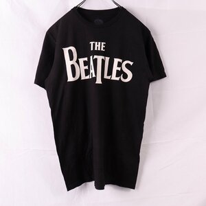 ビートルズ Tシャツ M 半袖 黒 The Beatles バンドt ロックt メンズ レディース 古着 中古 st392