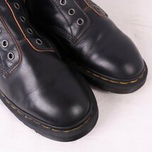 ドクターマーチン UK7/25.5cm-26.0cm/8ホール 1460LL レースレス サイドジップ ブーツ LACELESS dr.martens 中古 古着 dh3934_画像8