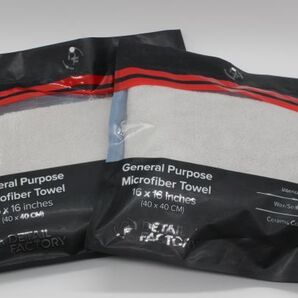 Detail Factory(ディテールファクトリー)Clean-Room Laundered General Purpose Microfiber Towel 2枚セット(マイクロファイバークロス)