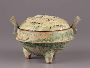 中国古玩 唐物 漢代 緑釉 香炉 古作 時代物 極上品 初だし品 4246