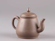 中国古玩 唐物 煎茶道具 朱泥 紫泥 紫砂壷 茶壷 急須 在印 時代物 極上品 初だし品 4318_画像4